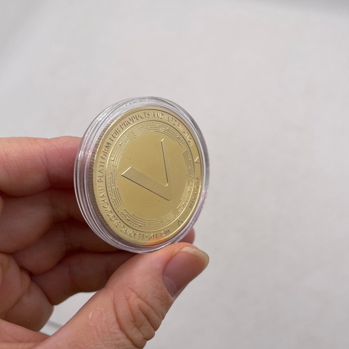 VeChain VET coin Gold and silver plated