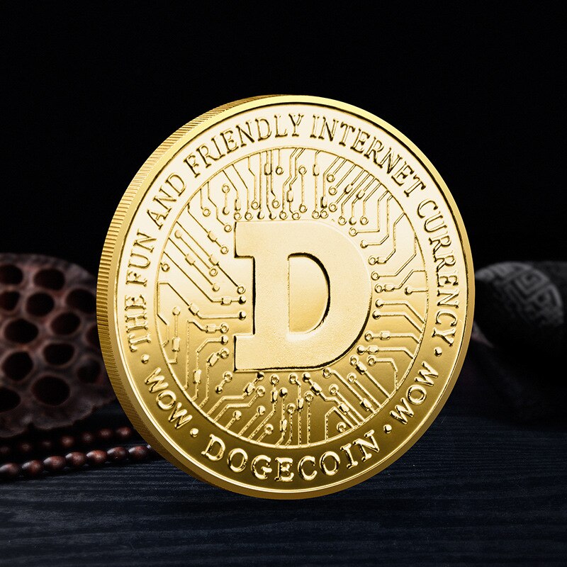 Dogecoin Gold and silver plated