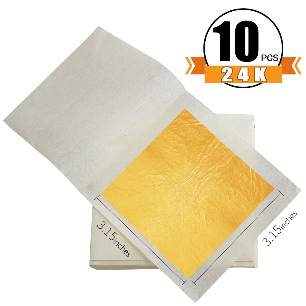 24K Gold Foil 10 pcs