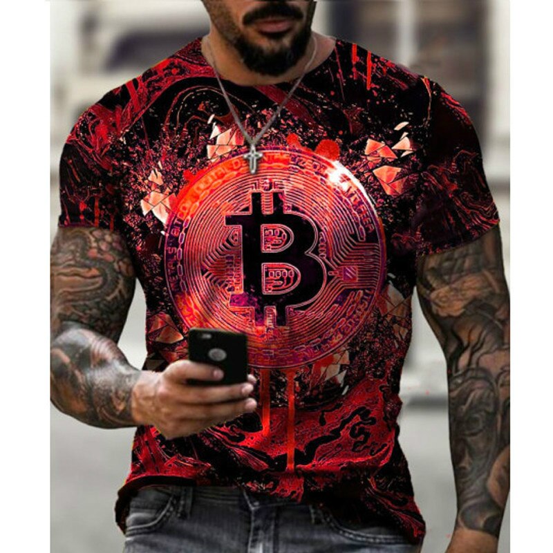 3D Bitcoin t-shirt