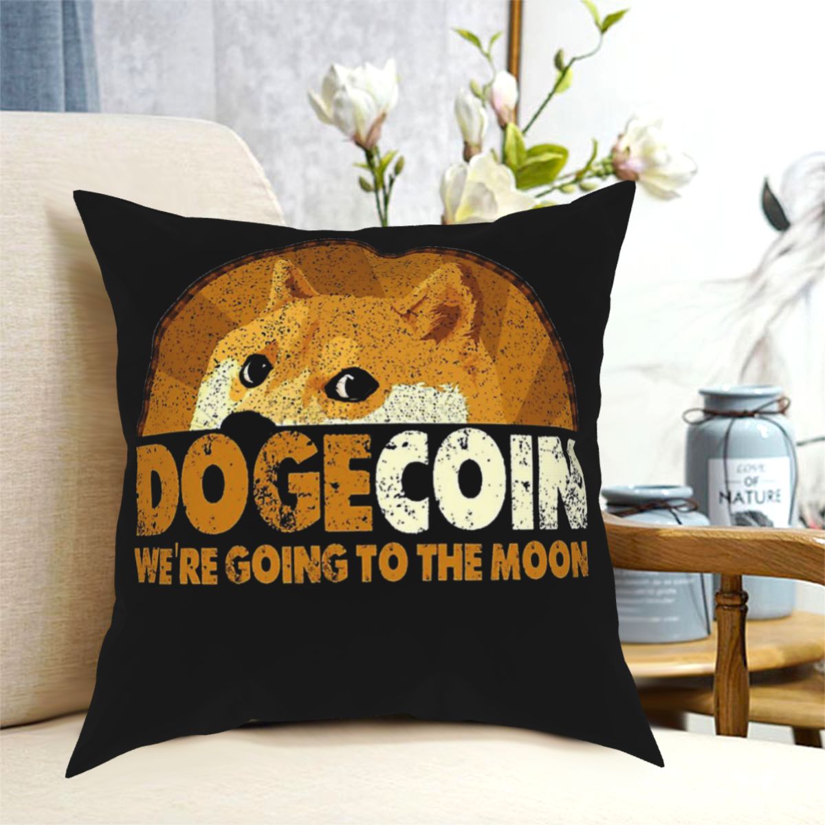 Dogecoin pillowcase