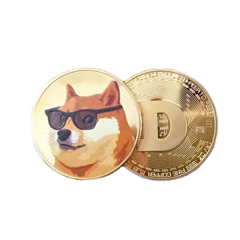 Dogecoin new style gold plated