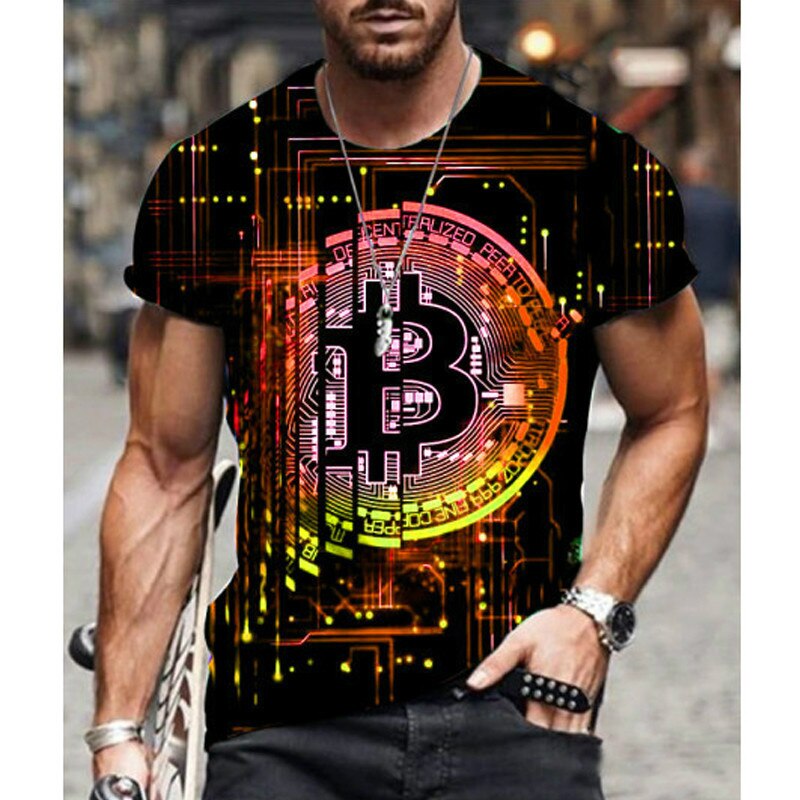 3D Bitcoin t-shirt