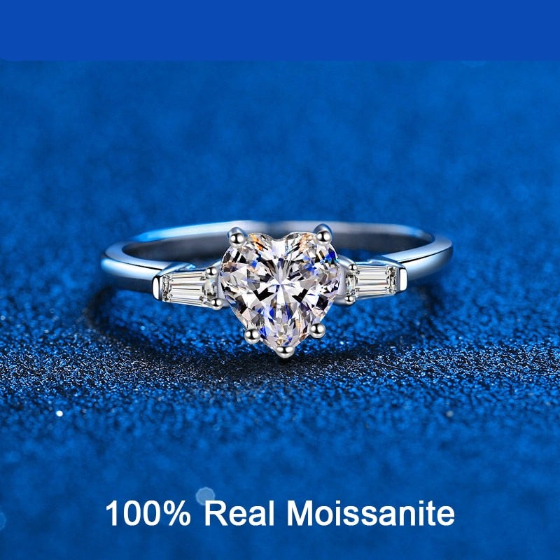 moissanite ring Moissanit-Ring