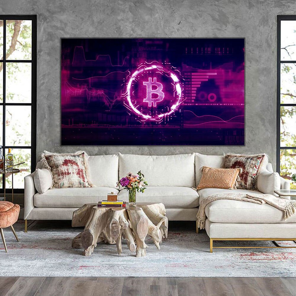 Bitcoin Painting Wall Art