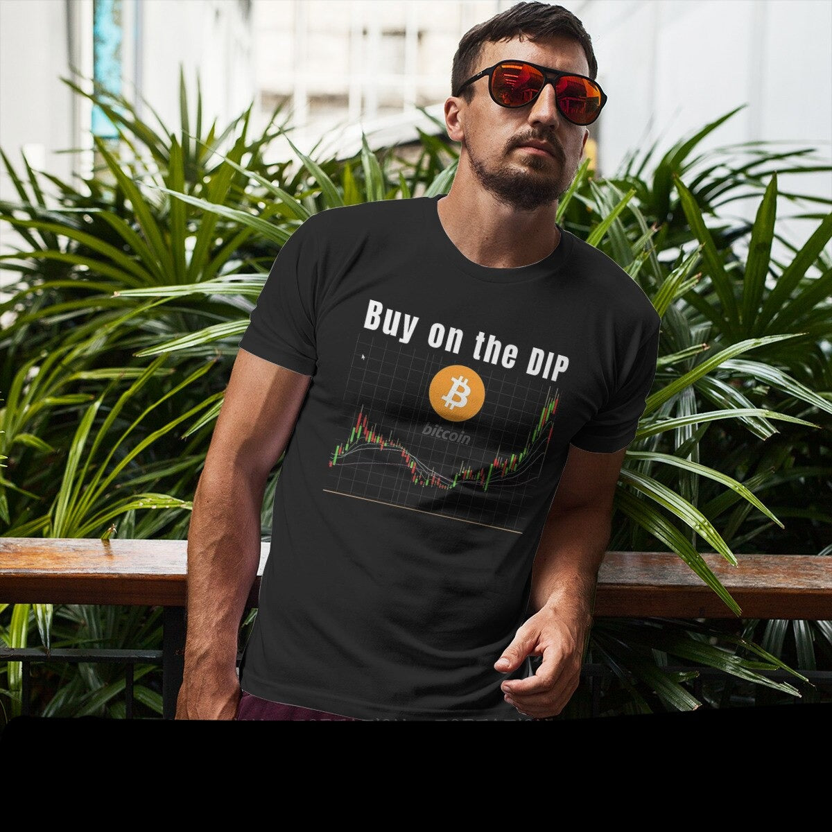 Bitcoin buy on the dip t-shirt 19c