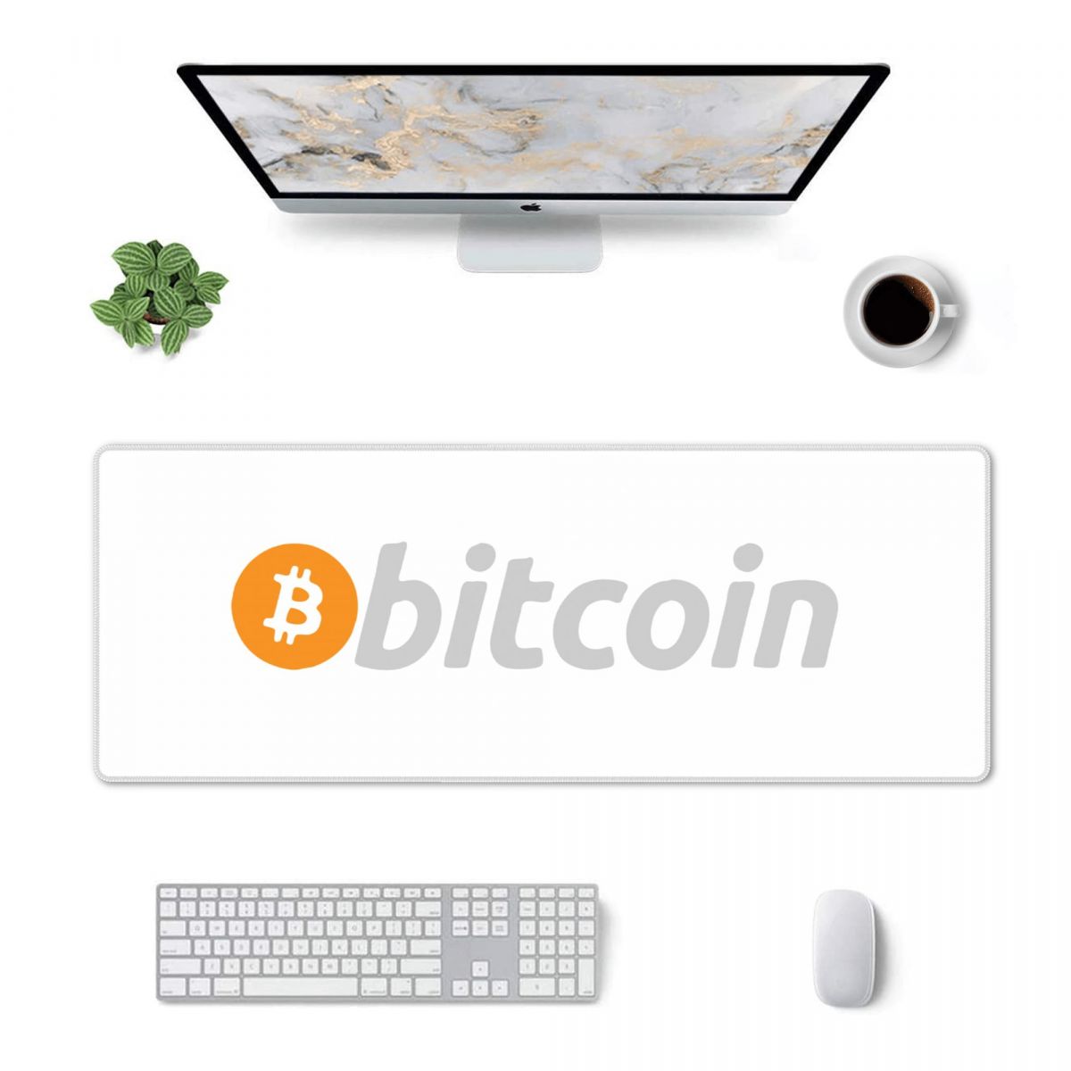 Bitcoin Long Mouse Pad