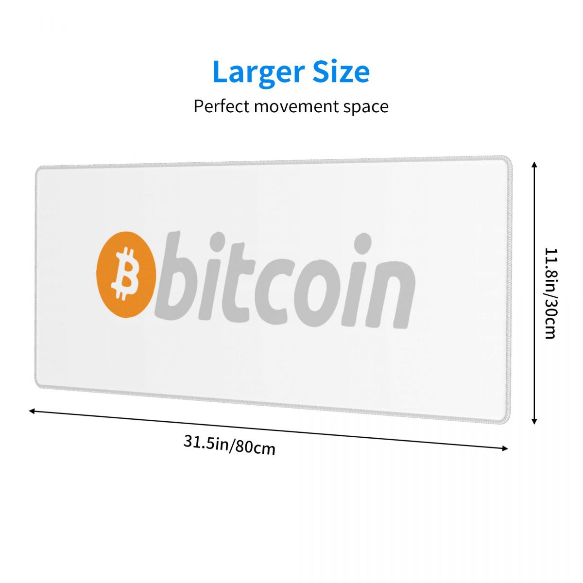 Bitcoin Long Mouse Pad