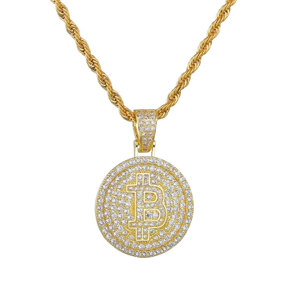 New Bitcoin Pendant Necklace