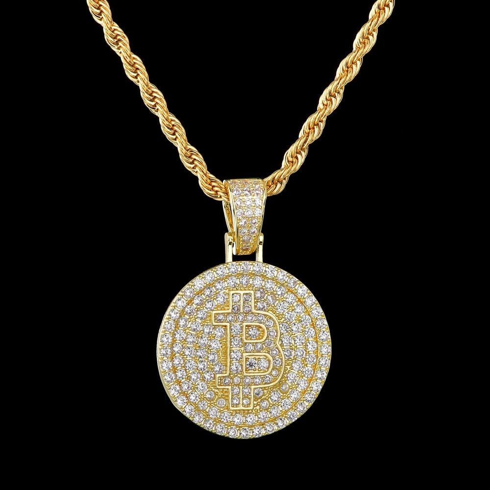 New Bitcoin Pendant Necklace